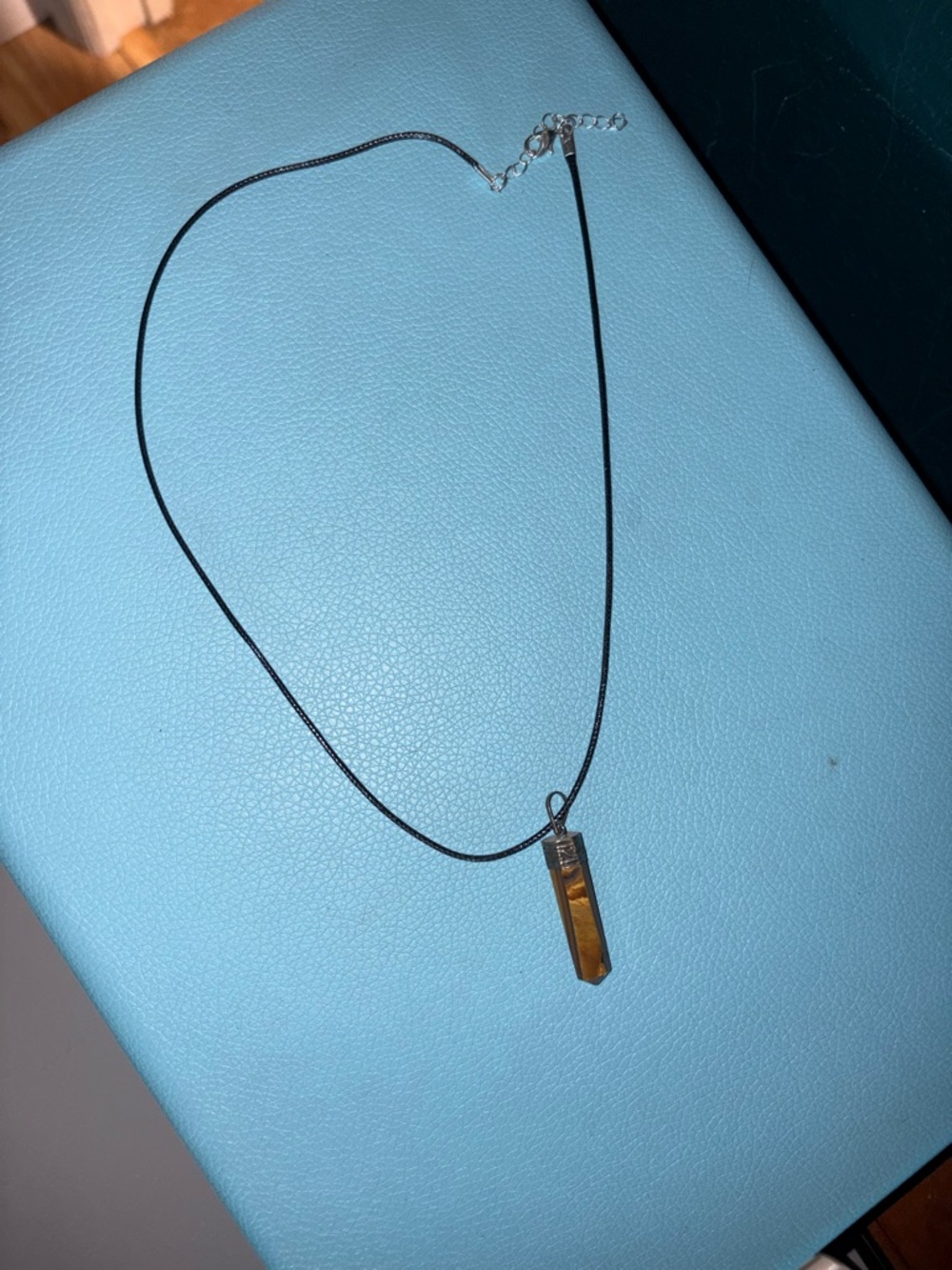 Handmade Pendant Necklace - Black Cord